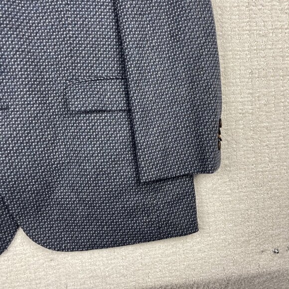 Baumler Mens Size 54 Wool Suit Jacket Tollegno 1900 Italy Blue Wool - Picture 6 of 16